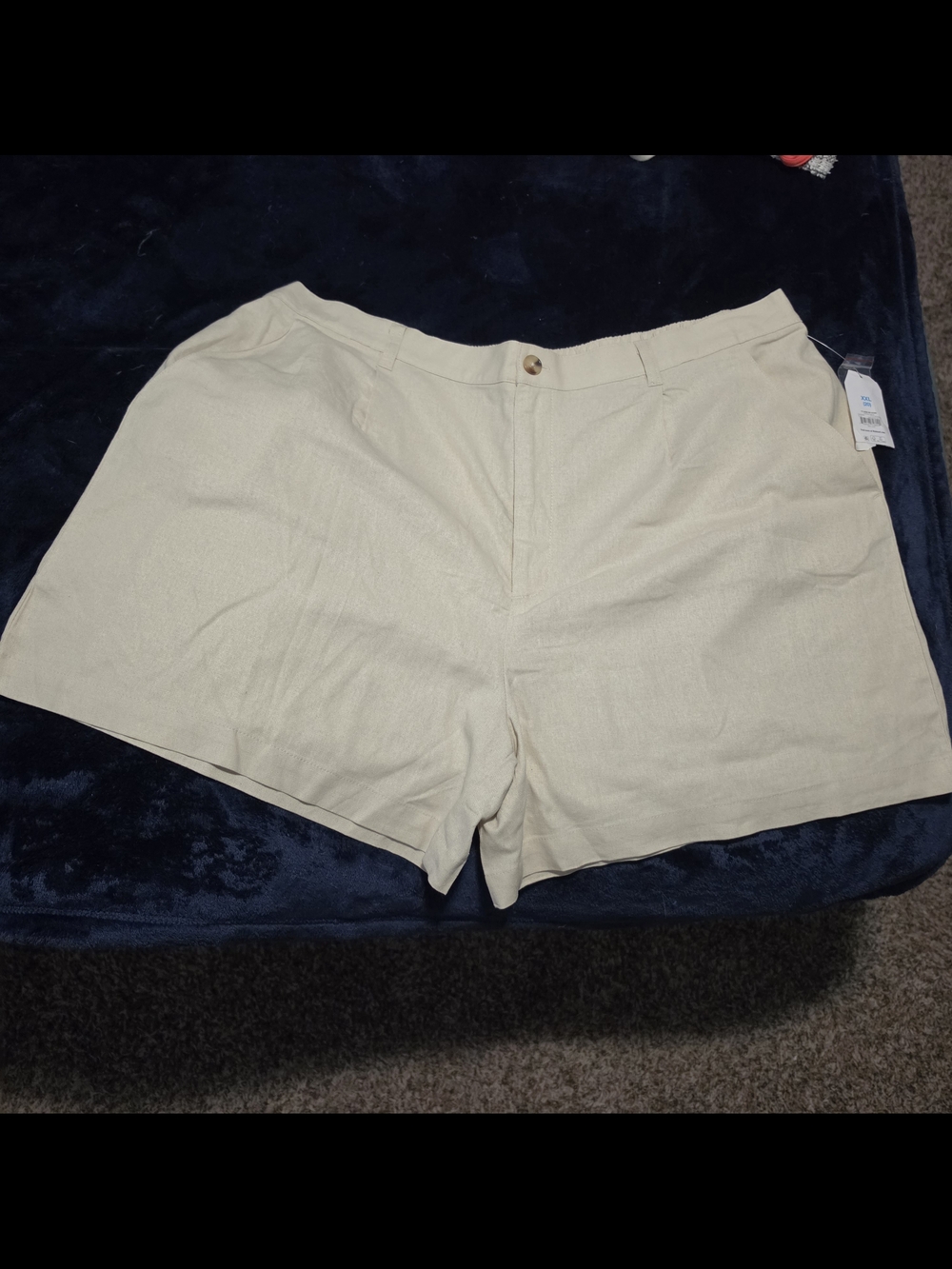 Time and Tru Cream High-Rise Bermuda Shorts